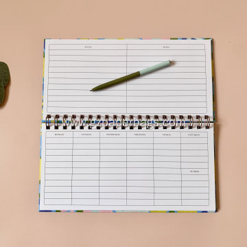 Hardcover Spiral Customizable Desktop Weekly Desk Planner